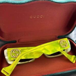 Authentic Neon green Gucci sunglasses